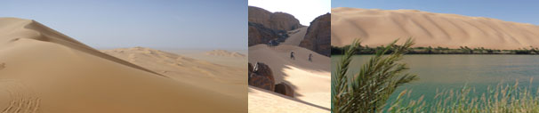 Immagini del deserto libico