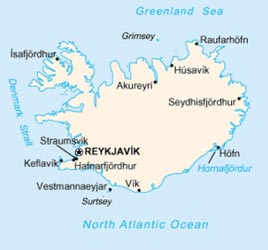 Mappa dell'Islanda